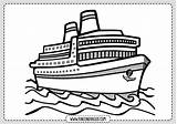 Ship Barco Barcos Medios Rincondibujos Transporte Navegación sketch template