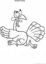 Turkey Coloring Thanksgiving Pages Drawing Cute Clipart Scared Head Drawings Outline Turkeys Leg Kidscanhavefun Activities Funny Scarred Getdrawings Games Thanksgivi sketch template