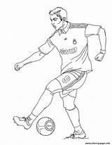 Madrid Real Coloring Ronaldo Pages Soccer Cristiano Printable Color Book sketch template
