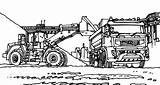 Coloring Pages Mining Coal Excavator Color Sheets Print Digger Visit sketch template