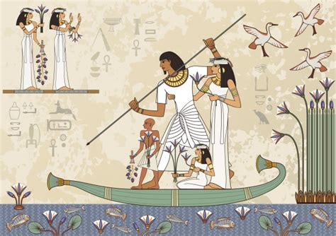 Premium Vector Ancient Egypt Banner Egyptian Hieroglyph