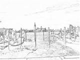 Venice Canal Grand Marco Piazza Isola sketch template