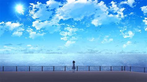 wallpaper anime  karya seni seni digital pemandangan langit
