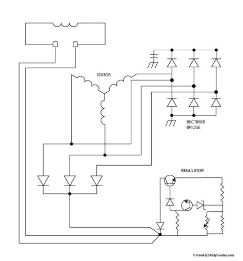 schematic   volt alternator wiring diagram wiring diagram