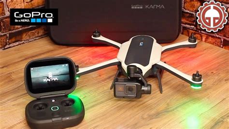 gopro karma drone  hero  black unbox review youtube