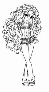 Coloring Pages Girlz Moxie sketch template