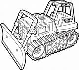 Coloring Bulldozer Pages Excavator Construction Printable Dozer Drawing Tonka Print Truck Equipment Coloriage Backhoe Clipart Clip Imprimer Color Tractor Kinder sketch template