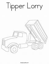 Coloring Tipper Lorry Forklift Print Truck Pages Getcolorings Ll Cursive Twistynoodle Favorites Login Add sketch template