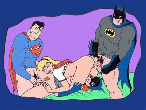 Group Sex With Batman Superman And Batgirl Supergirl