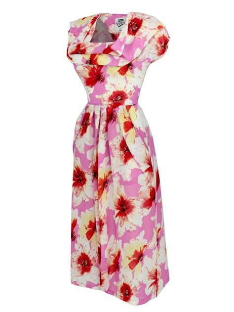 1940s Dress Lana Pink Floral From Vivien Of Holloway