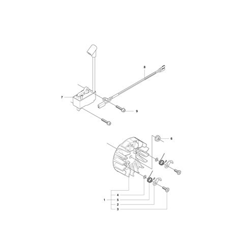husqvarna  chainsaw  parts diagram ignition system