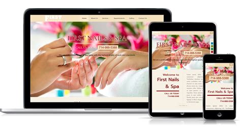 nails spa  website  vnvn responsive web design