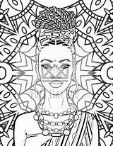 Queen Mandala Adult sketch template