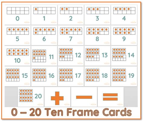 ten frame cards daybreak lessons