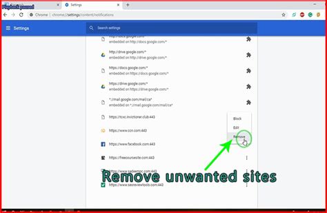 turn  unwantedspam notifications  google chrome