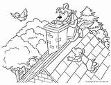 Pigs Little Wolf Coloring Chimney Three Bad Printable Big Drawing Clipart Pages Story Pig House Climbing Getdrawings Colors Kids Color sketch template