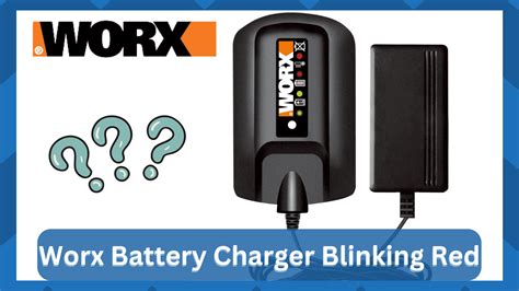 worx battery charger  blinking red     hookedontool