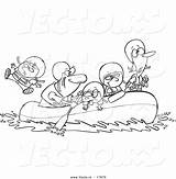 Rafting Raft Leishman Toonaday Vecto Rs sketch template