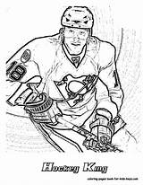 Coloring Pages Hockey Nhl Pittsburgh Logo Jersey Stanley Cup Penguin Goalie Printable Bruins Colouring Penguins Player Players Color Print Sheets sketch template