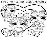 Coloring Pages Lol Dolls Surprise Valentine Kids Printable Snuggle sketch template