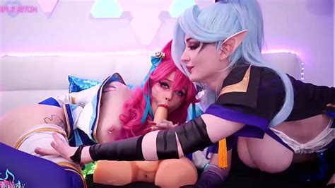 Ahri And Vayne With Fake Male Body And Huge Toys Xxx Videos Porno