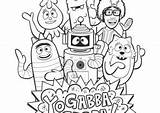 Gabba Yo Coloring Pages Coloring4free Print Category sketch template