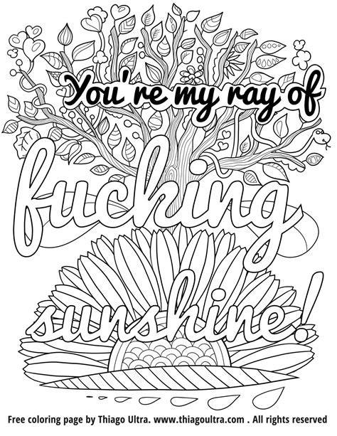 swear coloring pages coloring home