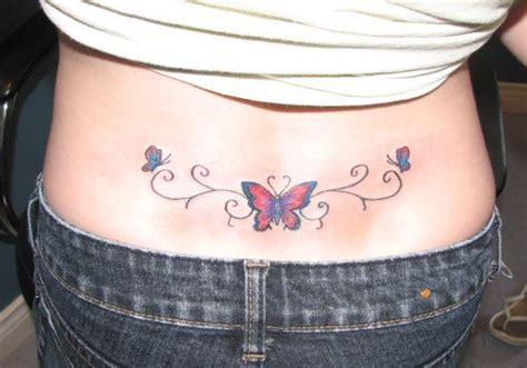 Simple Lower Back Tattoo For Women