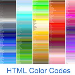 html color codes  names techzoonbd