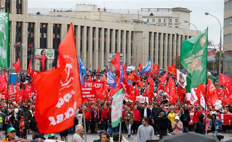 communists turn   protest  moscow  washington post