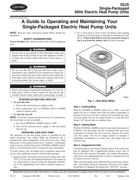 carrier heat pump manual