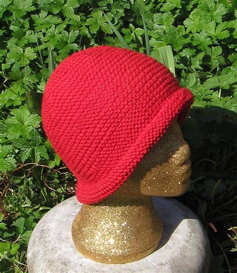 Ravelry Simple Garter Stitch Roll Brim Beanie Hat Pattern By Christine
