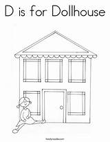 Dollhouse Coloring Print Doll Pages Twistynoodle Ll sketch template