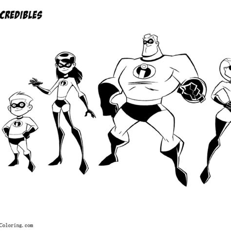 incredibles coloring pages violet  printable coloring pages