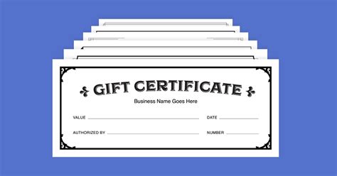 gift certificate templates  square