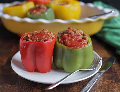 fashioned stuffed bell peppers recipe flour child