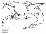 Pterodactyl Dinosaur Coloring Sheets Dinosaurs Below sketch template