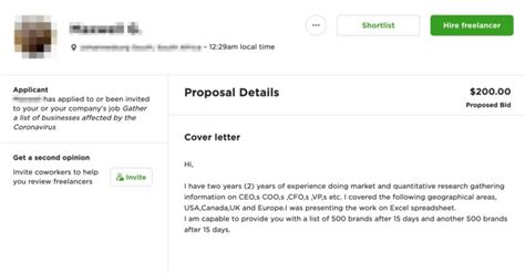 create winning cover letters  upwork read
