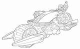 Ninjago Motorcycle Colorare sketch template