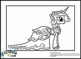 Coloring Princess Pages Pony Cadence Little Wedding Cadance Luna Unicorn Colouring Printable Mlp Google Dress Print Color Library Clipart Minister sketch template