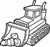 Coloring Bulldozer Pages Construction Excavator Drawing Equipment Clipart Printable Tools Drawings Dozer Color Getdrawings Utensils Shovel Backhoe Kids Kitchen Vehicles sketch template