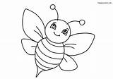 Biene Einfache Ausmalen Malvorlage Bienen Ausmalbild Colomio Für Honigbiene sketch template