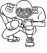 Football American Ball Coloring Pages Kids Getdrawings Drawing sketch template