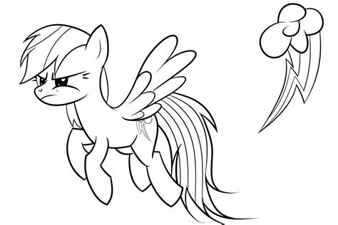 rainbow dash coloring pages coloringpagesonlycom