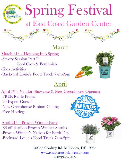 spring festival overview east coast garden center