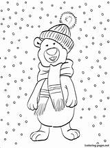 Coloring Pages Snowy Snow Let Getcolorings Winter Color Sheets sketch template