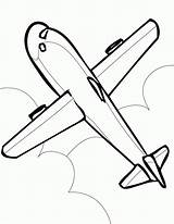 Coloring Pages Airplane Plane Jet Outline Printable Aeroplane Air Kids Drawing Adults Transportation Color Aircraft Jumbo Vintage Concorde Clipart Transport sketch template