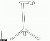 Microphone Stand sketch template