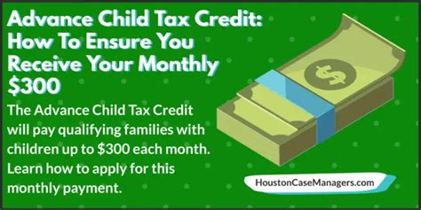 advance child tax credit   ensure  receive  monthly