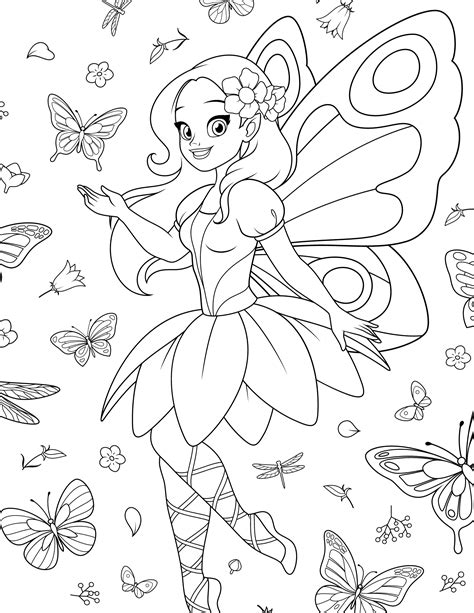 fairy dog coloring page reading fairy coloring page  vrogueco